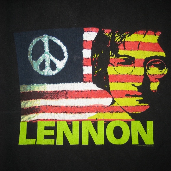 JOHN LENNON Give Peace A Chance Graphic T-Shirt, S - Picture 1 of 8